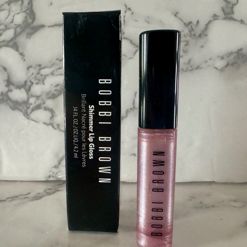 Bobbi Brown Lilac Sugar 5 Shimmer Lip Gloss Pink Purple Sparkle .14oz New in Box